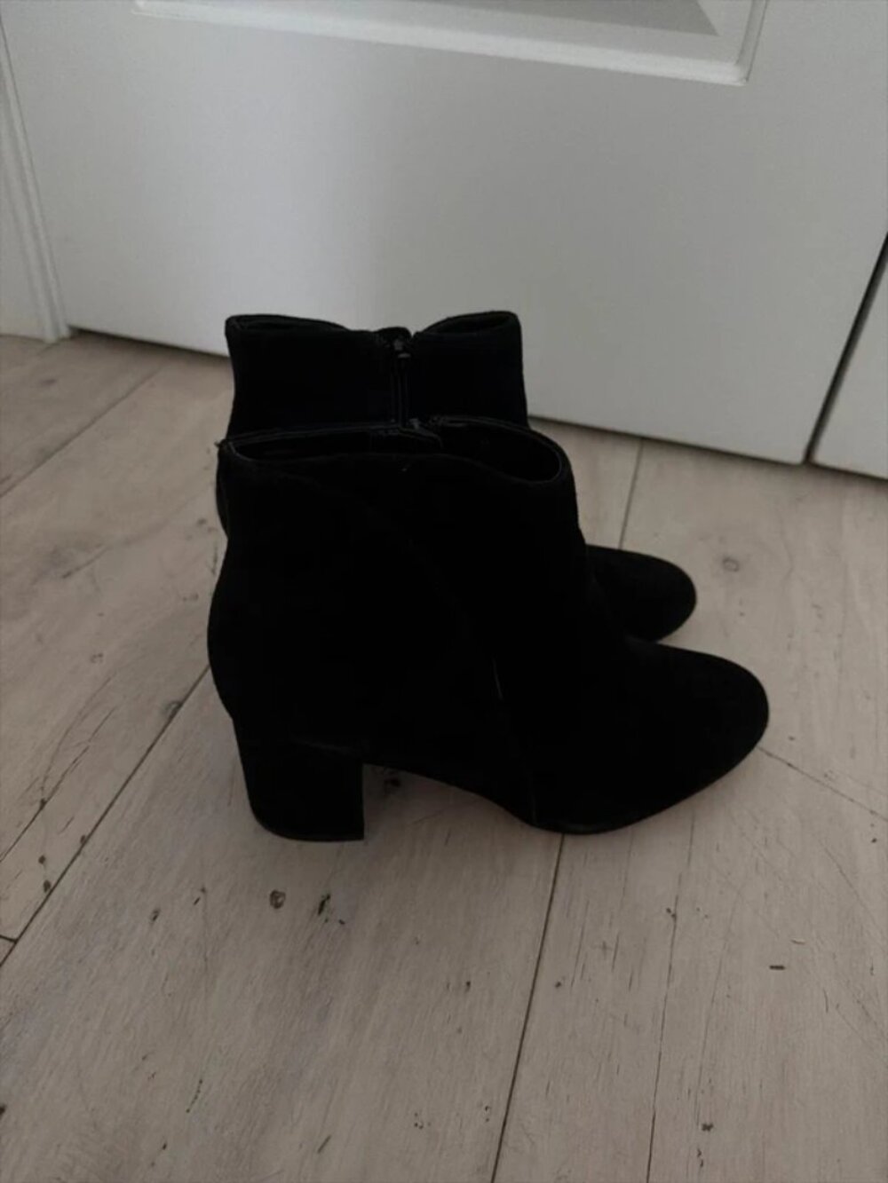 INC International Concepts Florianal Black Suede Ankle Booties | Size 9